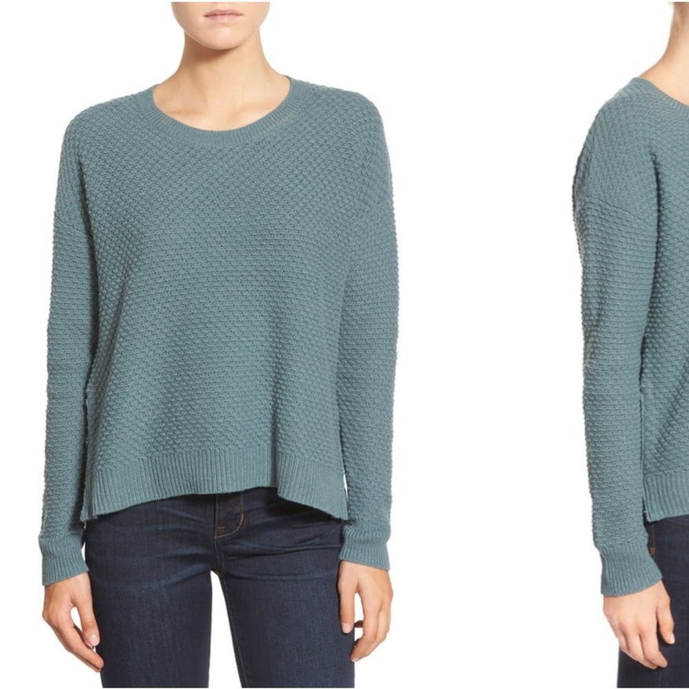 Madewell landmark texture Sweater side zipper